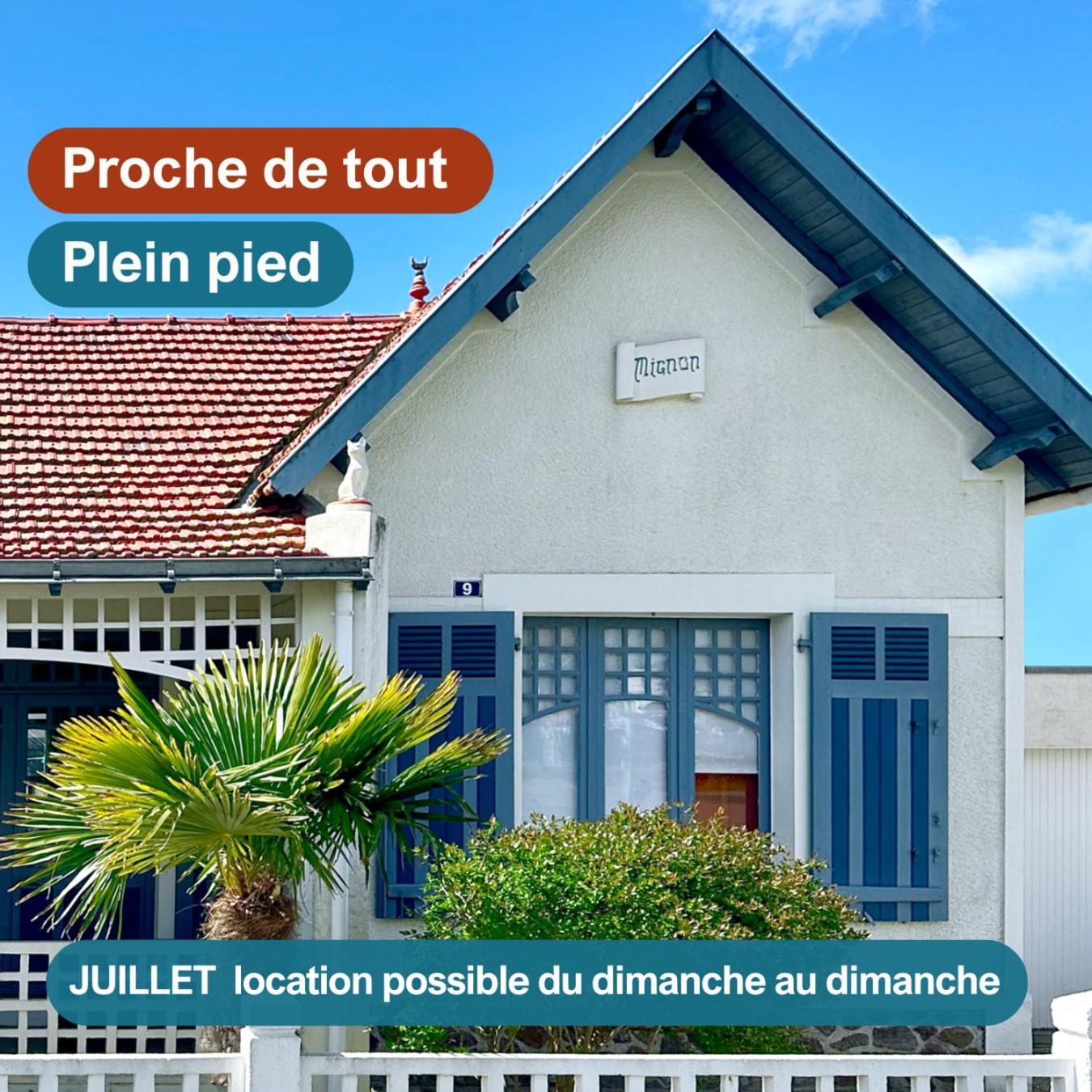 Villa "Mignon" Avec Studio Independant, Tout A Pied, Plage A 4 Mn, 6 Pers, 2 Sde Saint-Jean-de-Monts Ngoại thất bức ảnh